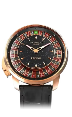 Review Jacob & Co CASINO TOURBILLON ROSE GOLD (BLACK AVENTURINE DIAL) CA100.40.AA.AB.A Replica watch